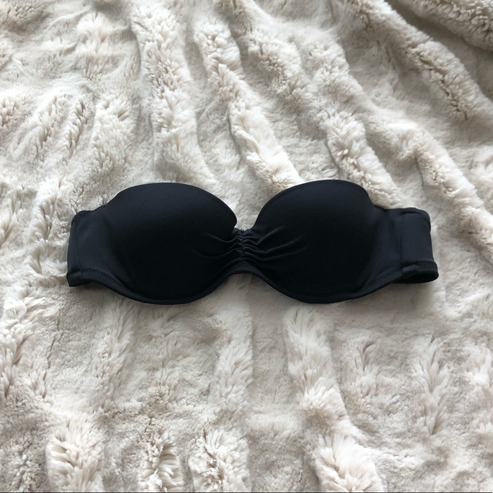 Victoria's Secret Black Bandeau Bikini Top